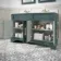 Lucia Midnight Green Double Vanity with Marble Top & Undermount Basins 1200mm - Knurled Handles