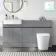Foster Stone Grey Combination Vanity Basin and Tucson Toilet 1500mm