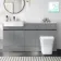 Foster Stone Grey Combination Vanity Basin with Marble Top & Houston Toilet 1500mm
