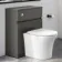 Foster Tungsten Grey Back To Wall Unit and Tucson Toilet