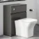 Foster Tungsten Grey Back To Wall Unit and Houston Toilet