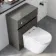 Foster Tungsten Grey Back To Wall Unit and Boston Toilet