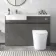 Foster Tungsten Grey Combination Vanity Basin and Tucson Toilet 1200mm - Left Handed