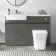 Foster Tungsten Grey Combination Vanity Basin and Houston Toilet 1200mm - Left Handed