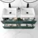 Elba Midnight Green Double Wall Hung Drawer Vanity Marble Top & Cody Basin 1200mm - Black Accents
