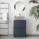Corsica Inky Blue Drawer Vanity with Marble Top 600mm - Excludes Counter Top Basin