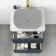 Corsica Inky Blue Drawer Vanity with Marble Top 600mm - Excludes Counter Top Basin