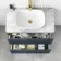 Corsica Inky Blue Vanity Drawer with Marble Top & Curved Counter Top Basin 800mm