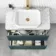 Corsica Midnight Green Vanity Drawer with Marble Top & Marin Basin 800mm