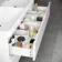 Corsica Gloss White Wall Hung Double Basin Drawer Vanity 1200mm