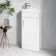 Quartz Gloss White Cloakroom Floor Standing Basin Vanity 400mm