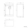 Mersey Gloss White Vanity 500mm - Excludes Counter Top Basin