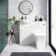 Quartz Gloss White Combination Vanity Basin and Houston Toilet 950mm