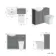 Capri Fog Grey Combination Vanity Basin and Houston Toilet 1050mm - Chrome Handles