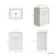 Milos Cotton White Vanity with Troy Basin 600mm - Brushed Handles