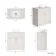 Milos Cotton White Vanity with Oval Basin 800mm - Chrome Handles