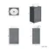 Milos Fog Grey Vanity with Oval Basin 500mm - Brushed Handles
