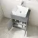 Milos Fog Grey Vanity with Troy Basin 600mm - Chrome Handles