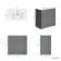 Milos Fog Grey Basin Vanity 800mm - Chrome Handles
