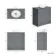Milos Fog Grey Vanity with Oval Basin 800mm - Chrome Handles