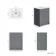 Milos Fog Grey Basin Vanity 600mm - Traditional Handles