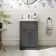Milos Slate Grey Basin Vanity 500mm - Brushed Handles
