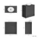 Milos Slate Grey Vanity with Oval Basin 800mm - Chrome Handles