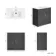 Milos Slate Grey Basin Vanity 800mm - Traditional Handles