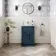 Milos Navy Blue Basin Vanity 500mm - Chrome Handles