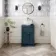 Milos Navy Blue Vanity with Mesa Basin 500mm - Chrome Handles