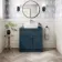 Milos Navy Blue Vanity with Troy Basin 800mm - Chrome Handles