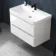Corsica Gloss White Wall Hung Basin Drawer Vanity 800mm