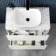 Corsica Gloss White Vanity Drawer with Marble Top & Curved Counter Top Basin 800mm