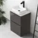 Corsica Tungsten Grey Vanity Drawer with Marble Top & Marin Basin 600mm