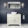Lucia Chalk White Vanity with Marble Top & Oval Counter Top Basin 1030mm