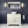 Lucia Chalk White Vanity with Marble Top & Round Counter Top Basin 1030mm - Brass Knurled Handles