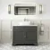 Lucia Graphite Grey Vanity with Marble Top & Curved Counter Top Basin 1030mm