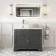 Lucia Graphite Grey Vanity with Marble Top & Round Counter Top Basin 1030mm - Brushed Brass Accents