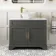 Lucia Graphite Grey Vanity with Marble Top & Round Counter Top Basin 1030mm - Brass Knurled Handles