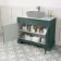 Lucia Midnight Green Cabinet with Marble Top 1030mm - Excludes Counter Top Basin