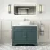 Lucia Midnight Green Vanity with Marble Top & Curved Counter Top Basin 1030mm