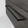 Elba Charcoal Elm Wall Hung Basin Drawer Vanity 800mm with Matt Black Stand