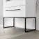 Elba Gloss White Wall Hung Basin Drawer Vanity 800mm with Matt Black Stand