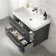 Omaha Slate Grey Wall Hung Basin Drawer Vanity 800mm