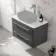 Omaha Slate Grey Wall Hung Drawer Vanity with Marble Top 800mm - Excludes Counter Top Basin