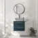 Omaha Navy Blue Wall Hung Drawer Vanity with Marble Top 600mm - Excludes Counter Top Basin