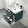 Omaha Mystic Green Wall Hung Basin Drawer Vanity 600mm