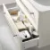 Omaha Linen White Wall Hung Drawer Vanity with Marble Top & Curved Counter Top Basin 800mm
