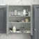 Dove Grey Wall Hung Mirror Cabinet 700x600mm