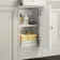 Monaco Chalk White Side Cabinet Unit 300mm